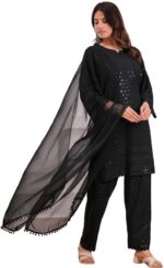 Women’s Chikankari Kurta Set – 100% Cotton Embroidered Indian Dress for Wedding, Festival & Parties - Image 5