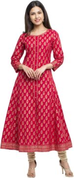 Women's Cotton Anarkali Kurta Dress