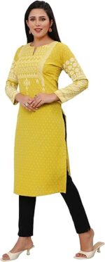 Indian Kurtis for Women Long Poly Silk - Image 4