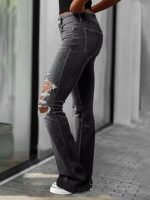 Women's Ripped Bell Bottom Jeans Bootcut - Image 5