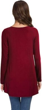 Women's Plus Size V Neck T Shirts Casual Loose Fit Tunic Tops - Image 2