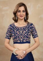 Indian Sari Printed Art Silk Saree with Blouse Piece - Image 19