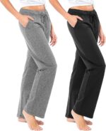 Basics Women's Terry Cotton Pants Set of 2 Pcs