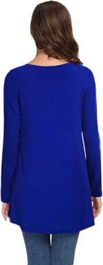 Women's Plus Size V Neck T Shirts Casual Loose Fit Tunic Tops - Image 2