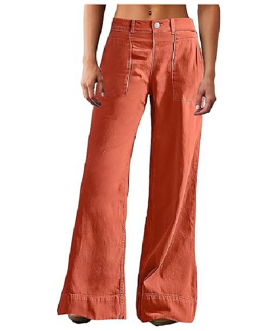 15 Straight Fit Mid Rise Baggy Pocket Denim Jeans Without Belt - Image 1