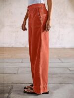 Straight Fit Mid Rise Baggy Pocket Denim Jeans Without Belt - Image 4