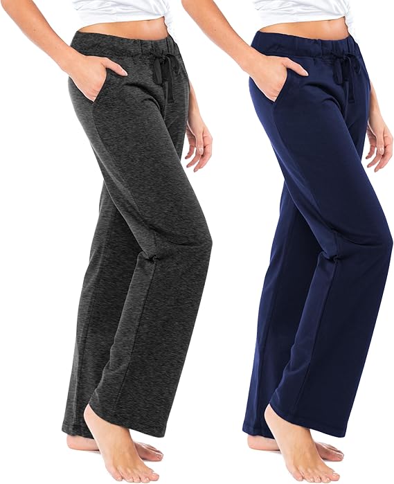 17 Basics Women's Terry Cotton Pants Set of 2 Pcs - Image 1