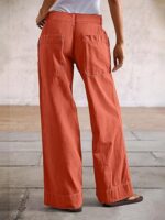 Straight Fit Mid Rise Baggy Pocket Denim Jeans Without Belt - Image 2