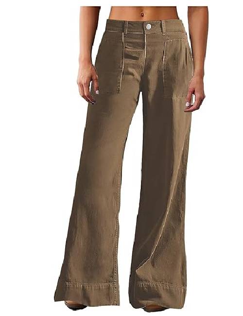 19 Straight Fit Mid Rise Baggy Pocket Denim Jeans Without Belt - Image 1