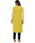 Indian Kurtis for Women Long Poly Silk - Image 3