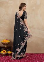 Indian Sari Printed Art Silk Saree with Blouse Piece - Image 24