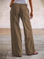 Straight Fit Mid Rise Baggy Pocket Denim Jeans Without Belt - Image 4