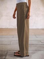 Straight Fit Mid Rise Baggy Pocket Denim Jeans Without Belt - Image 5