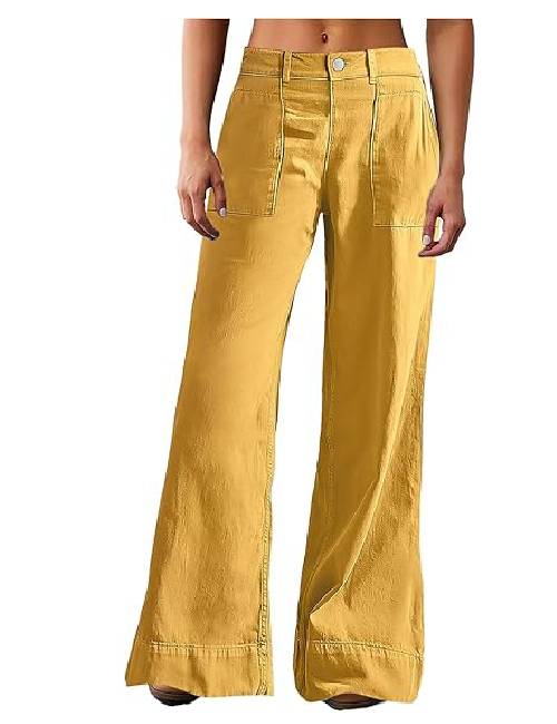 23 Straight Fit Mid Rise Baggy Pocket Denim Jeans Without Belt - Image 1