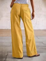 Straight Fit Mid Rise Baggy Pocket Denim Jeans Without Belt - Image 5