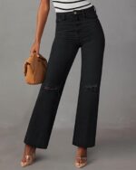 Straight Jeans for Women High Waisted Jeans - Image 4