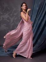 Women's Silk Paper Mirror Work Embroidery Saree - Image 12