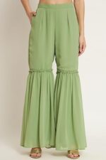 Queen Women's Georgette Embroidery Straight Kurta and Sharara Set - Image 3