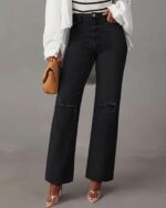Straight Jeans for Women High Waisted Jeans - Image 6