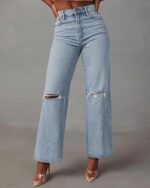 Straight Jeans for Women High Waisted Jeans - Image 3
