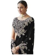 Indian Sari Printed Art Silk Saree with Blouse Piece - Image 22