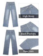 Straight Jeans for Women High Waisted Jeans - Image 5