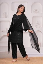 Women’s Chikankari Kurta Set – 100% Cotton Embroidered Indian Dress for Wedding, Festival & Parties