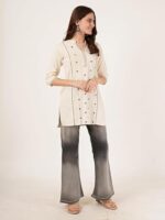 Women's Pure Cotton Embroidered Short  Kurtis - Image 2