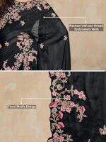 Indian Sari Printed Art Silk Saree with Blouse Piece - Image 12