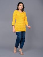 Women's Pure Cotton Embroidered Short  Kurtis - Image 5