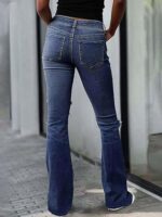 Women's Ripped Bell Bottom Jeans Bootcut - Image 4