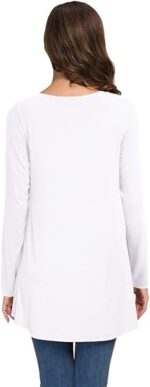 Women's Plus Size V Neck T Shirts Casual Loose Fit Tunic Tops - Image 2