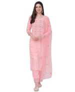 Cotton Embroidery Salwar Suit Set Kurta Pant with Dupatta Kurta Set for Women