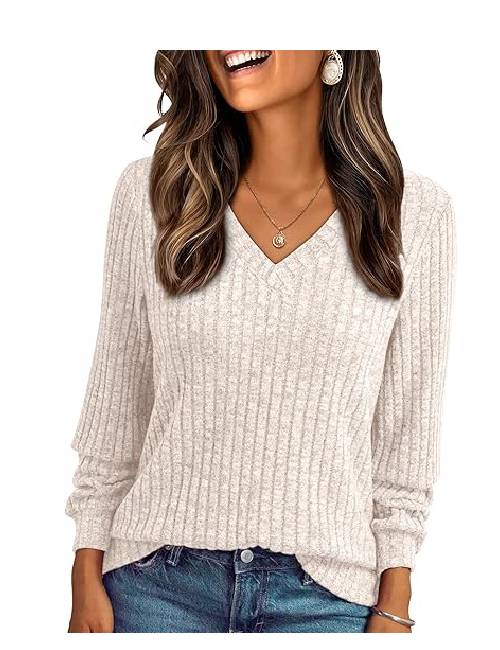 New Project (1) Womens V Neck Long Sleeve T-Shirt - Image 1