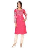 Indian Kurtis for Women Long Poly Silk - Image 3