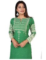 Indian Kurtis for Women Long Poly Silk - Image 3