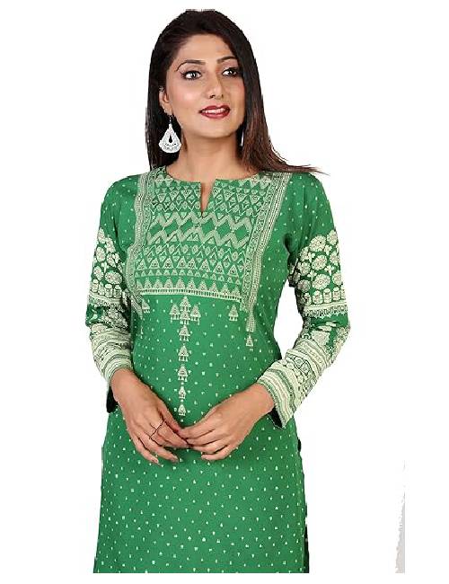 New Project (16) Indian Kurtis for Women Long Poly Silk - Image 1