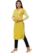 Indian Kurtis for Women Long Poly Silk